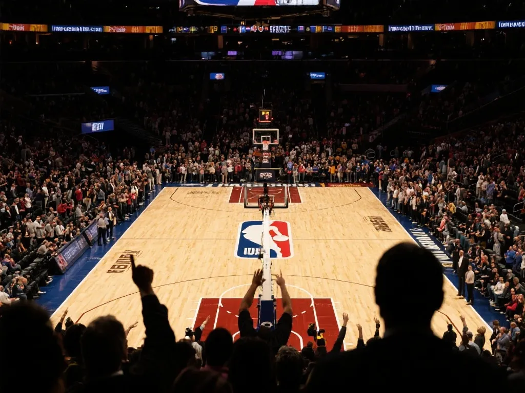 NBA总决赛赛场的紧张一刻